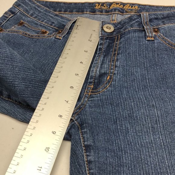 LIKE NEW VINTAGE US POLO ASSN STRAIGHT JEANS 12/31x32 🇺🇸 - Picture 8 of 12